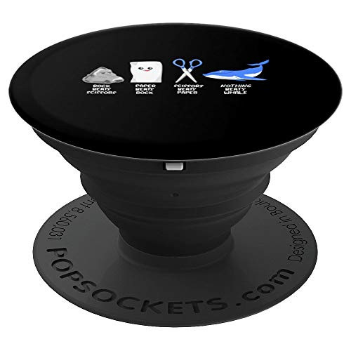 Rock Paper Scissors Whale Clothes Watching Outfit Gift Whale PopSockets Grip and Stand for Phones and Tablets Rock Paper Scissors Whale Clothes Watching Outfit Gift Whale PopSockets Grip and Stand for Phones and Tablets