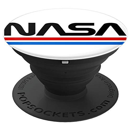 NASA Pop Classic NASA Worm Logo PopSockets Grip and Stand for Phones and Tablets