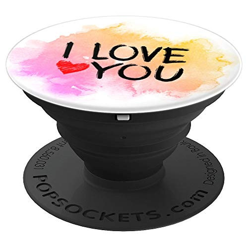 Paint Love heart PopSockets Grip and Stand for Phones and Tablets