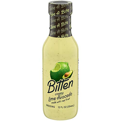 Bitten Salad Dressing Creamy Lime Avocado Salad Dressing   12 oz  Bottle