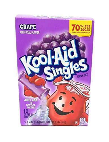 Kool Aid Singles Grape Soft Drink Mix  0 55 OZ