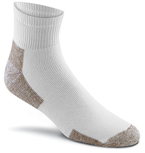 FoxRiver Cotton Work Quarter Crew Cut Socks Value Pack  3 Pair   Large  White