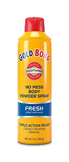 Gold Bond Medicated Body Powder  No Mess Powder Sprays  Fresh 7 oz