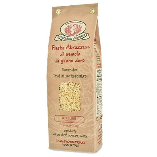 Rustichella D  Abruzzo Stelline Durum Wheat in Brown Paper Bag  1 1 Pound