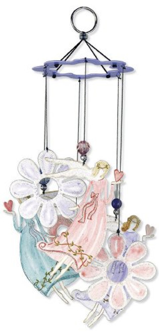 Sunset Vista Designs Angel Garden Wind Chime  12 Inch Long