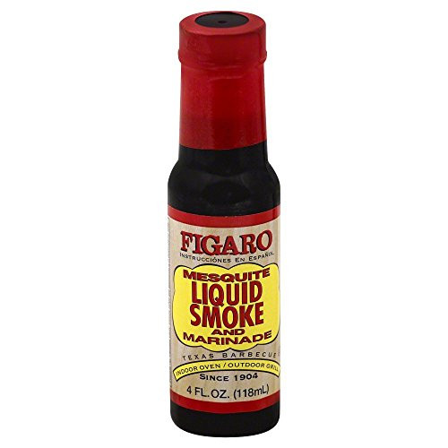 Figaro Mesquite Liquid Smoke and Marinade  4 Ounce  Pack of 3
