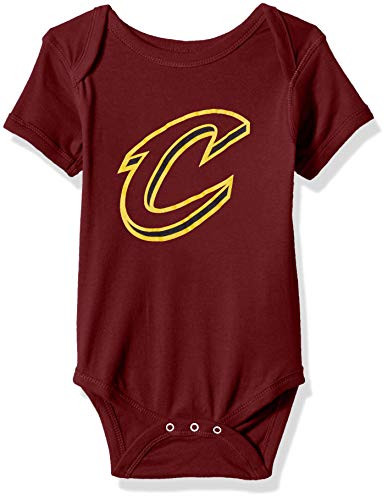 NBA by Outerstuff NBA Newborn   Infant Cleveland Cavaliers Primary Logo Short Sleeve Bodysuit  Garnet  0 3 Months