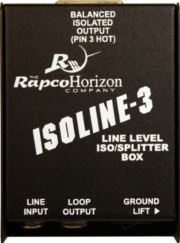 Rapco Horizon IL 3 Isoline3 Line Level Iso Split Box Pin3 Hot Signal Processor