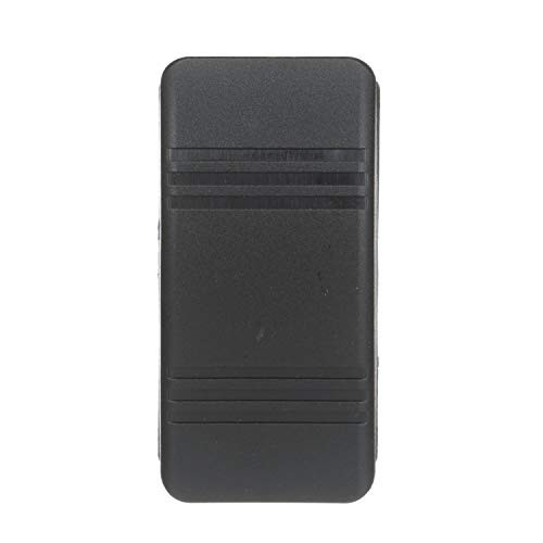 SEACHOICE 12941 Non Illuminated Contura Rocker Switch Momentary On Off Black