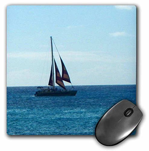 3dRose LLC LLC 8 x 8 x 0 25 Inches Mouse Pad  Come Sailing Off Hawaii  mp 107127 1