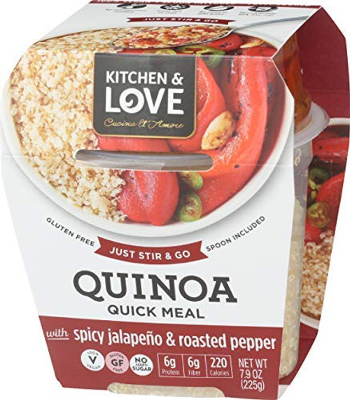 Kitchen Love Spicy Jalapeño Roasted Pepper Quinoa Quick Meal Single Kitchen Love Spicy Jalapeño Roasted Pepper Quinoa Quick Meal Single