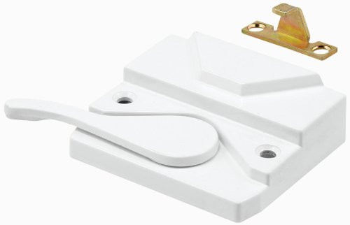 Prime Line Products H 3951 Left Hand Sash Lock and Keeper  White