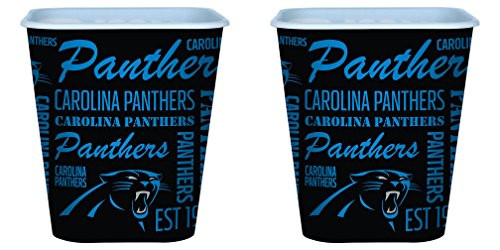 Boelter Carolina Panthers 3 Liter Reusable Plastic Snack Bucket 2 Pack