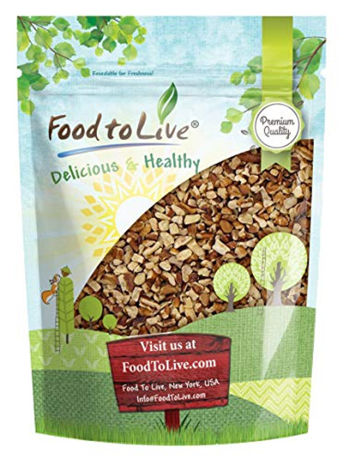 Pecans Pieces  1 Pound  Raw  Chopped  Unsalted  Unroasted  Kosher  Vegan  Bulk  Great Gourmet Nuts for Baking