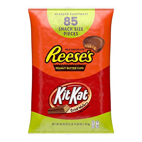 Reese s Kit Kat Halloween Chocolate Candy Variety Pack 2 9 Pounds Snack Size 85 Pieces Reese s Kit Kat Halloween Chocolate Candy Variety Pack 2 9 Pounds Snack Size 85 Pieces
