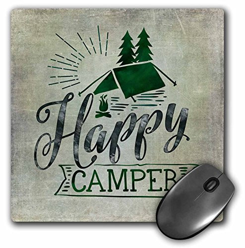 3dRose Happy Camper Typography Quote Mouse Pad  mp 274867 1