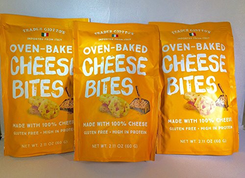 Trader Joe s Trader Giotto s Oven Baked  Gluten Free  Low Carb Cheese Bites  3 pack