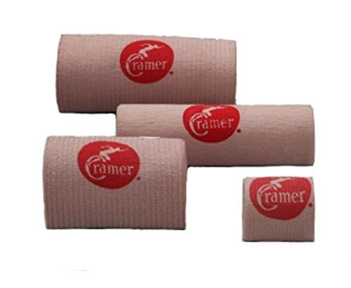 Cramer Deluxe Woven Elastic Wrap for Wrapping Pulled Muscles and Athlete Injuries  Washable Wrap Keeps Elasticity for Long Lasting Use  Training Room Supplies  Bulk Case of 12  3  X 5 Yard  Beige