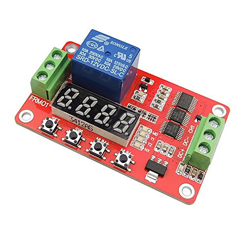 uniquegoods Multifunction 12V Self lock Relay Cycle Timer Module PLC Delay Time Switch