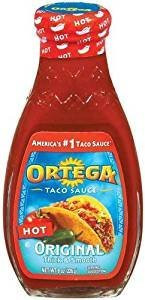 Ortega Taco Sauce Original Thick   Smooth Hot 8 Oz  Pack Of 3