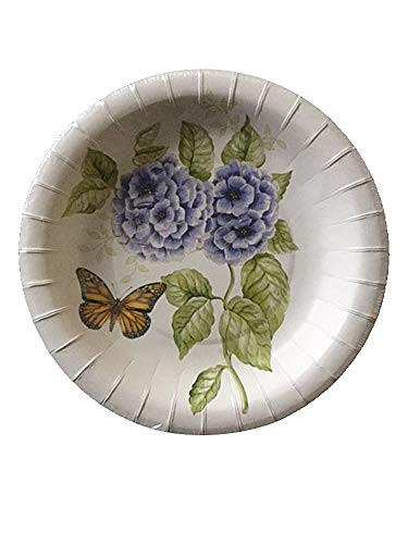 Butterfly Meadow Monarch Lenox by CR Gibson Coated Luncheon Dessert Plates 8 Count
