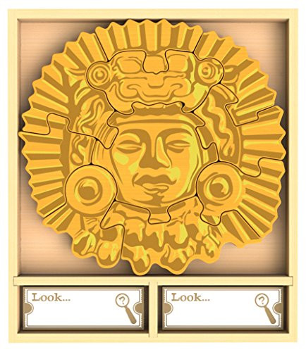 BeginAgain - Hide and Solve Treasure Hunt Puzzle, Hand-Crafted from Sustainable Rubberwood, Helps Promote Active Thinking and Problem Solving Skills (for Kids 3 and Up)
