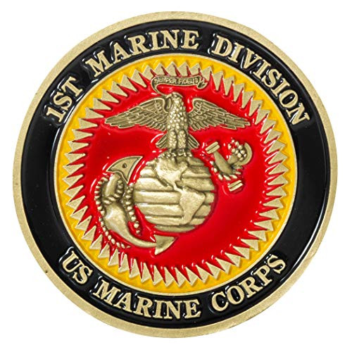 United States Marine Corps 1st Marine Division Challenge Coin United States Marine Corps 1st Marine Division Challenge Coin