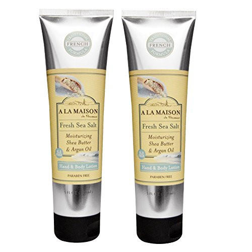 A La Maison De Provence Fresh Sea Salt Hand and Body Lotion Pack of 2 With Shea Butter Argan Oil and Avocado Oil 5 fl oz Each A La Maison De Provence Fresh Sea Salt Hand and Body Lotion Pack of 2 With Shea Butter Argan Oil and Avocado Oil 5 fl oz Each