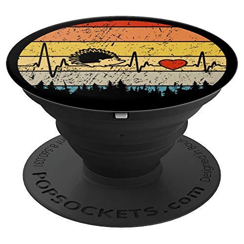 Hedgehog Heartbeat Retro Vintage Cute Hedgehogs Lovers Gifts PopSockets Grip and Stand for Phones and Tablets Hedgehog Heartbeat Retro Vintage Cute Hedgehogs Lovers Gifts PopSockets Grip and Stand for Phones and Tablets