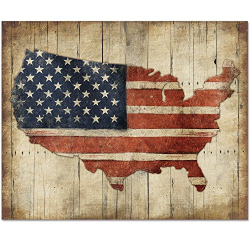CounterArt 15 by 12-Inch Glass Cutting Board, USA Map