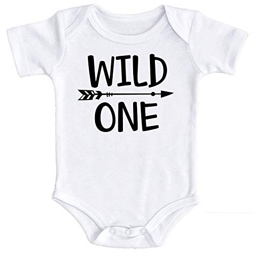 Olive Loves Apple Wild One Baby Boys 1st Birthday Outfit Smash Cake Outfit Wild One First Birthday Bodysuit for Boys White Bodysuit 12 18 Short Sleeve