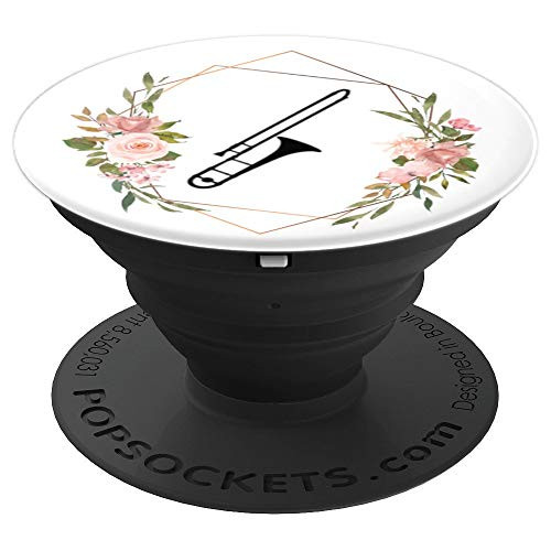 Trombone Brass Marching Band Musician Girls Women Teens Kids PopSockets Grip and Stand for Phones and Tablets