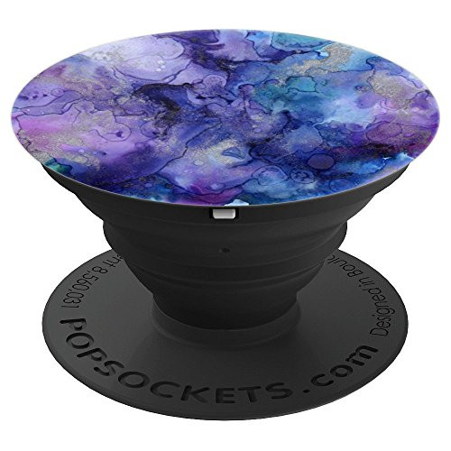Painting Psychedelic Abstract Watercolor Paint Vector Artist PopSockets Grip and Stand for Phones and Tablets