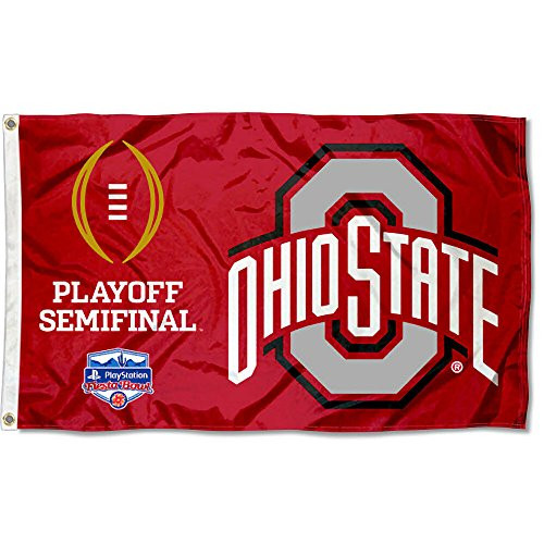 College Flags   Banners Co  Ohio State Buckeyes 2016 Playoff Semifinal Flag