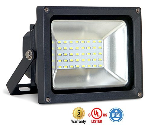 ASD LED Floodlight 20W 5000K (Daylight) Commercial Grade SMD Outdoor Landscape Security Waterproof UL Listed DLC Certified