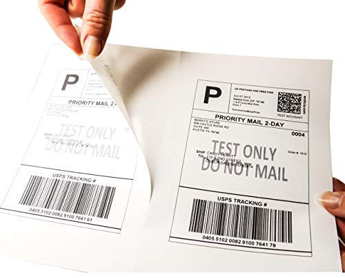 IDEALSEAL Half Sheet Self Adhesive Shipping Labels for Laser   Inkjet Printers  100 Count