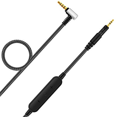 ATH M50X Cable HD598 Headphones Replacement Cord with Microphone Compatible with Audio Technica ATH M50X M40X and Sennheiser HD518 HD558 HD559 HD598Cs HD599 HD569 2 5mm to 3 5mm Nylon Braided ATH M50X Cable HD598 Headphones Replacement Cord with Microphone Compatible with Audio Technica ATH M50X M40X and Sennheiser HD518 HD558 HD559 HD598Cs HD599 HD569 2 5mm to 3 5mm Nylon Braided