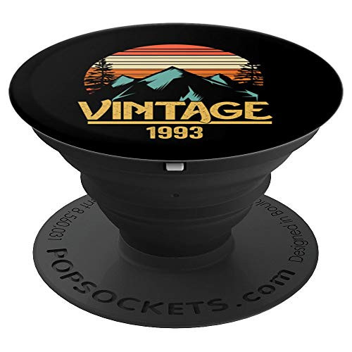 1993 Vintage Mountain Tip Retro   26th Birthday 26 Year Old PopSockets Grip and Stand for Phones and Tablets