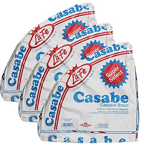 La Fe Casabe  Cassava Bread  7oz 3 Pack