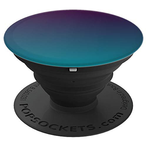 Vintage Purple Turquoise Gradient Aesthetic Ombre Retro Blue PopSockets Grip and Stand for Phones and Tablets