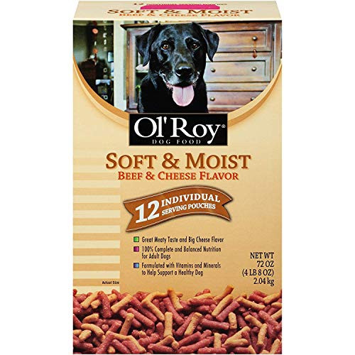 Ol  Roy Dog food Soft   Moist Beef   Cheese Flavor by  72 oz  Box