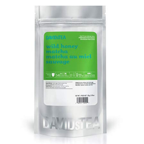 DAVIDsTEA Wild Honey Matcha Green Tea Powder  Premium Japanese Matcha Powder with Natural Wildflower Honey Flavouring and Pure Cane Sugar  Perfect for Flavoured Matcha Lattes  2 ounces   50 grams