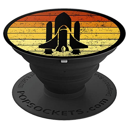 Vintage Space Rocket Shuttle Launch PopSockets Grip and Stand for Phones and Tablets