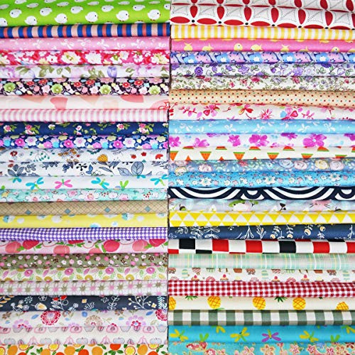 Quilting Fabric  Misscrafts 25pcs 30 x 30cm Cotton Fabric Squares Bundle Patchwork Pre Cut Quilt Squares for DIY Sewing Scrapbooking Quilting Dot Pattern