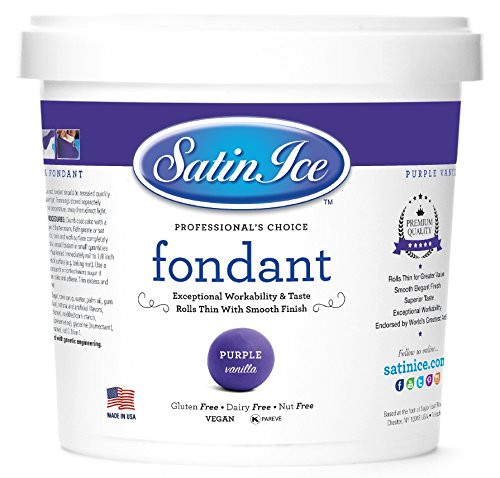Satin Ice Purple Fondant  Vanilla  2 Pounds