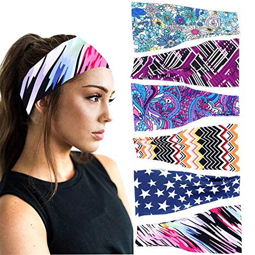 6 Pack Boho Wide Stretchy Headbands for Women Elastic Bandana Floral Headbands Turban Headwraps Workout Head Wrap Hair Band Yoga Running Sport Hairband Hair Accessories for Women Girls 6 Pack Boho Wide Stretchy Headbands for Women Elastic Bandana Floral Headbands Turban Headwraps Workout Head Wrap Hair Band Yoga Running Sport Hairband Hair Accessories for Women Girls