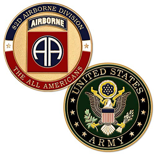 U S  Army Fort Bragg 82nd Airborne Division Challenge Coin