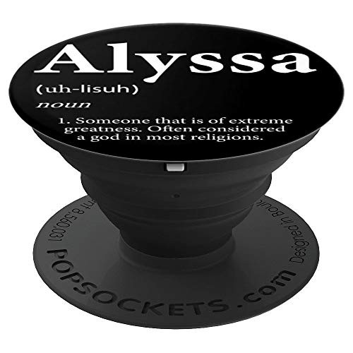 Alyssa Definition Cute Personalized Name Gift For Alyssa PopSockets Grip and Stand for Phones and Tablets Alyssa Definition Cute Personalized Name Gift For Alyssa PopSockets Grip and Stand for Phones and Tablets
