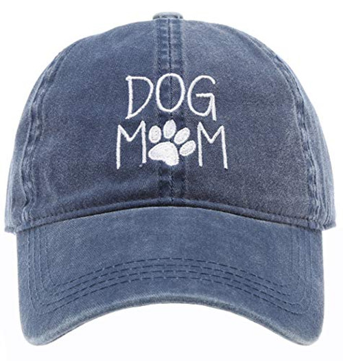 MIRMARU Baseball Dad Hat Vintage Washed Cotton Low Profile Embroidered Adjustable Baseball Caps  Dog Mom Navy