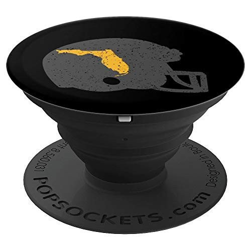 State Shape of Florida on Vintage Football Helmet PopSockets Grip and Stand for Phones and Tablets